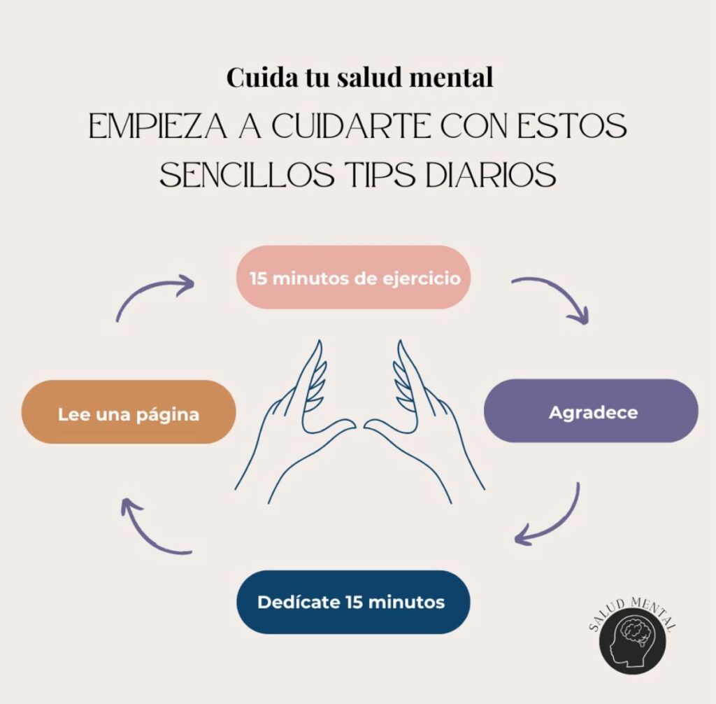 Tips diarios para cuidar tu salud mental✍️🥳💪
